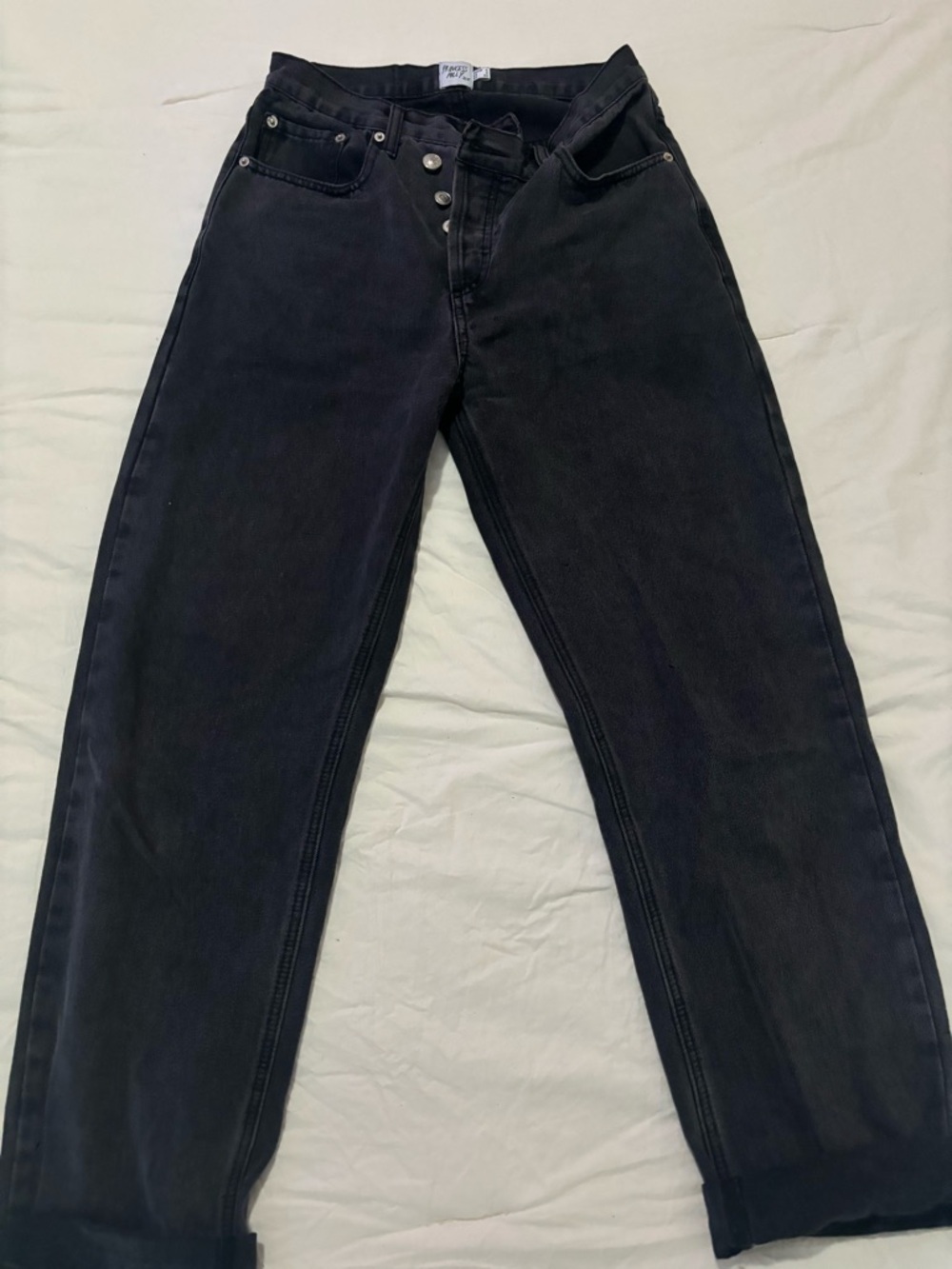 Princess Polly Relaxed Black Jeans